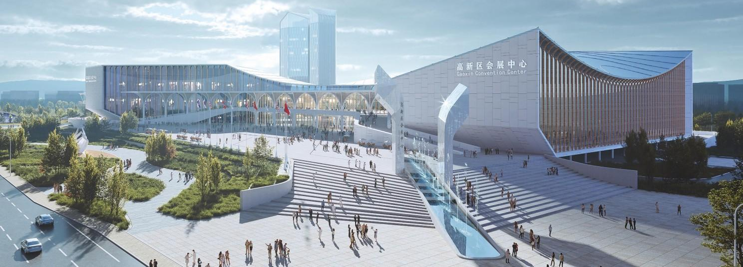 First roof truss lifted at Zhengzhou High-tech Urban Cultural Complex — original report image 1