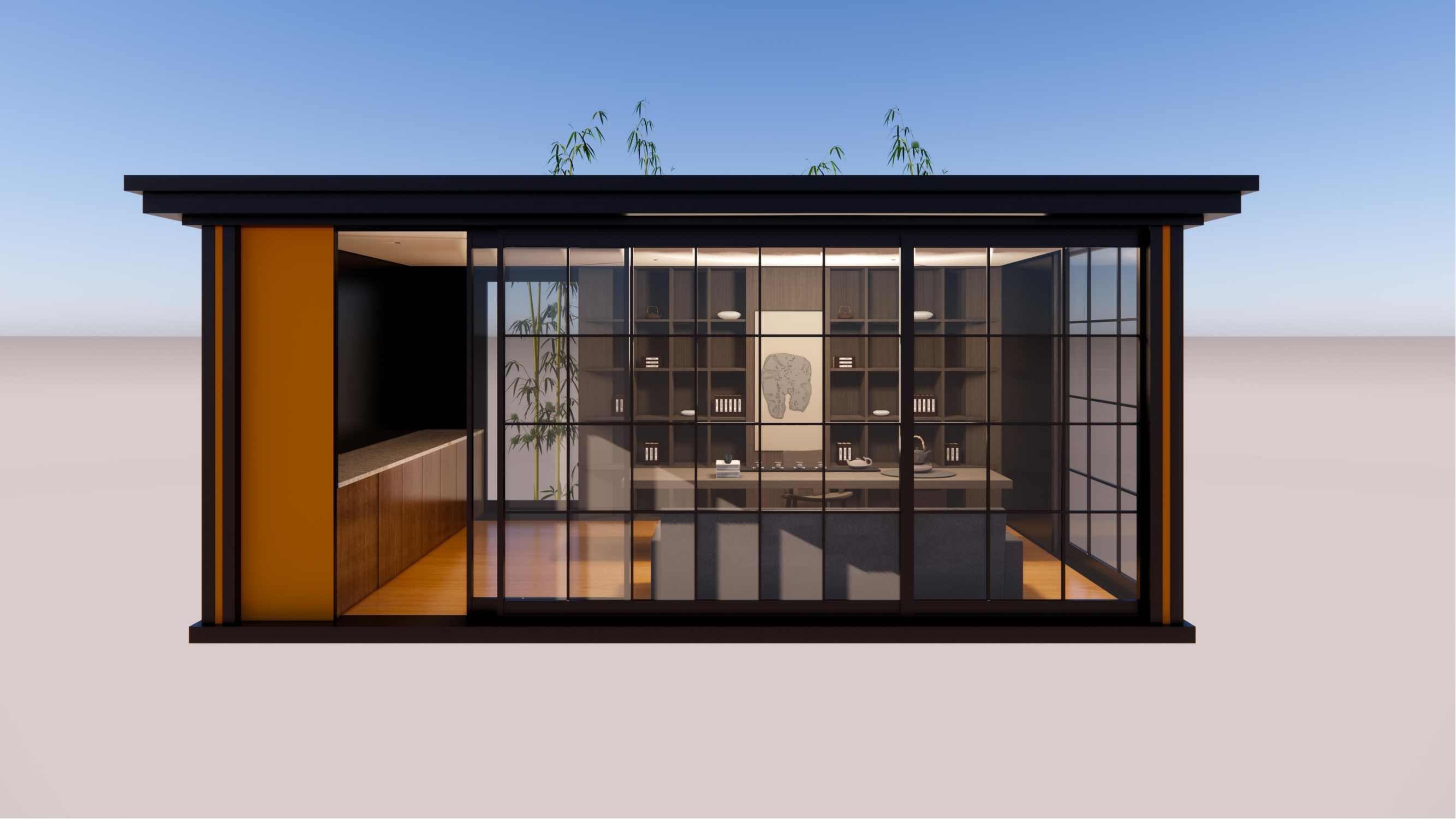 Urban Operation Product | GSIN Assembled Steel Structure Station Tea Room