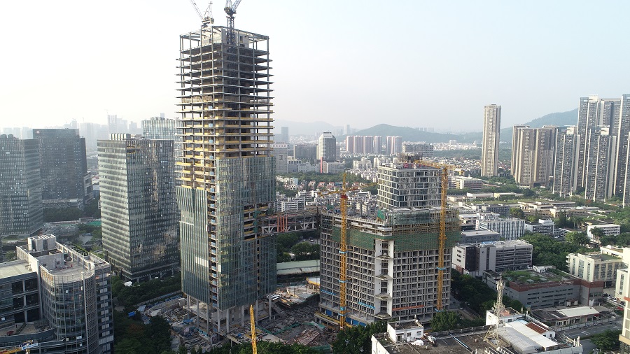 1,000-tonne steel skybridge successfully lifted at Kangtai Group Tower — original report image 5