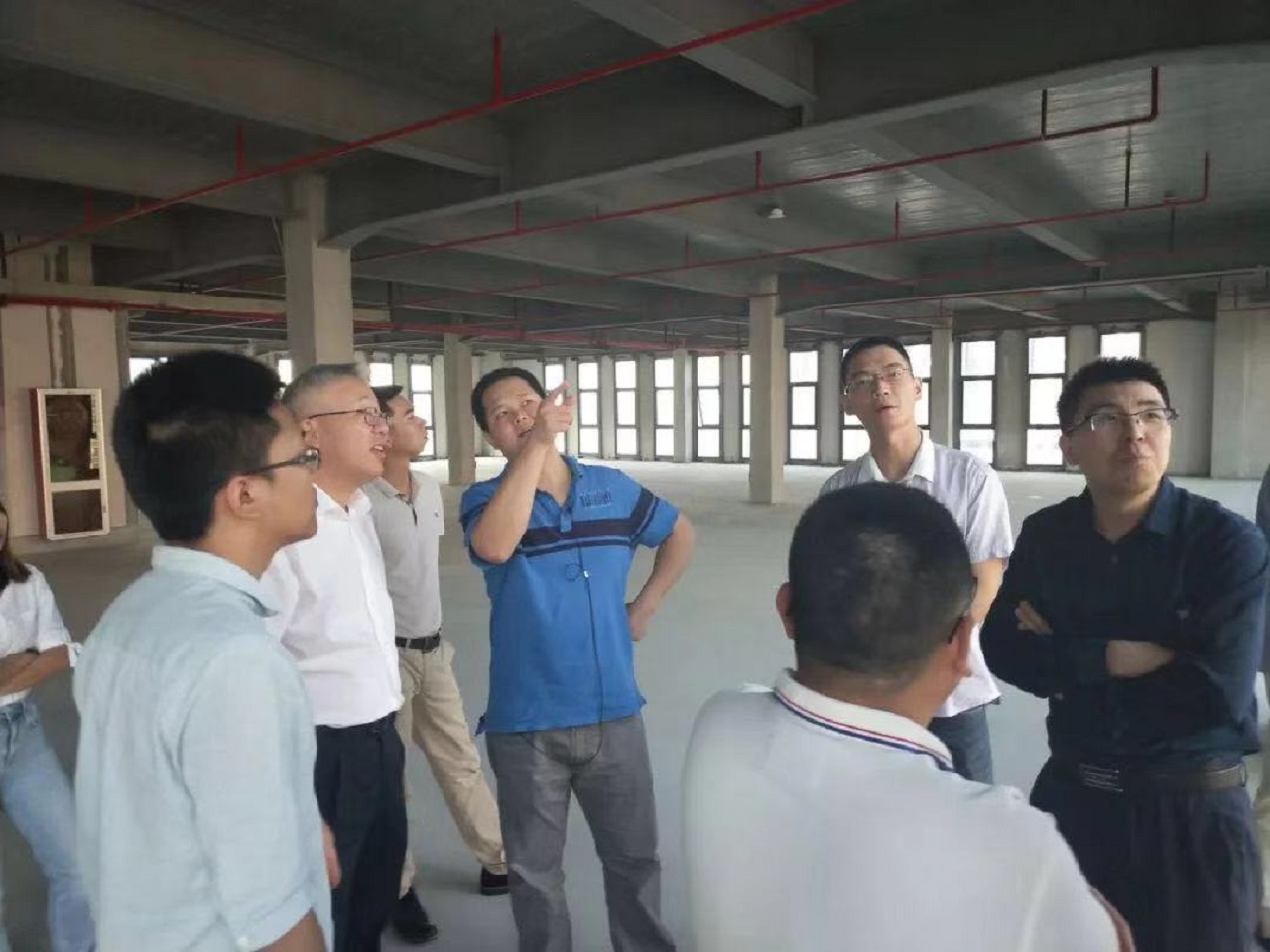 Yantian housing authority's 2019 prefabrication and construction-waste training visits Cumark Tower — original report image 4