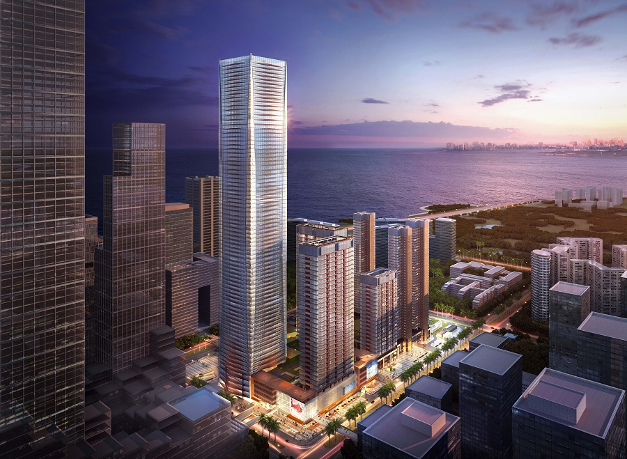 A new landmark: Steel structure topped out at the 358.7 m Shenwan Huiyun Center — original report image 5