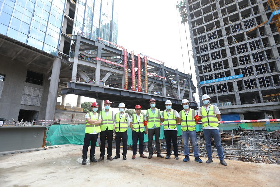 1,000-tonne steel skybridge successfully lifted at Kangtai Group Tower — original report image 8