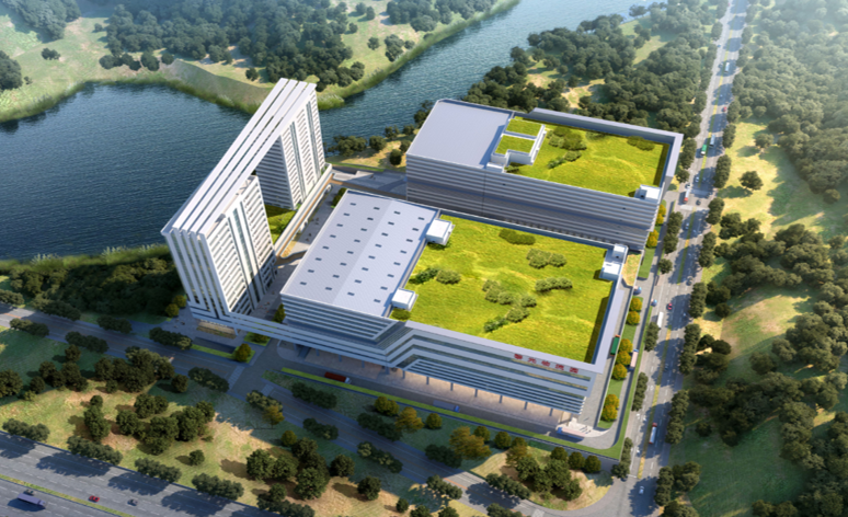Shenzhen's first high-rise, long-span steel cold-storage roof successfully lifted — original report image 2