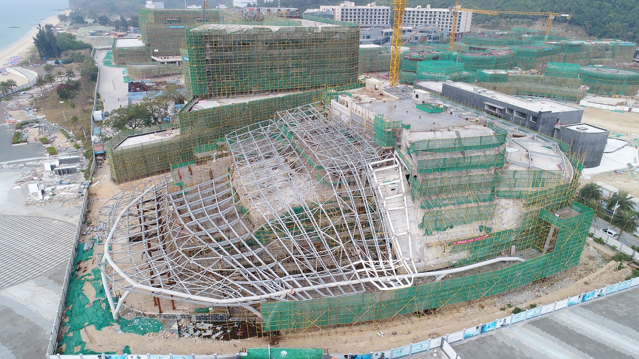Long-cantilever hotel roof trusses successfully lifted at Shenzhen Jinshawan — original report image 12