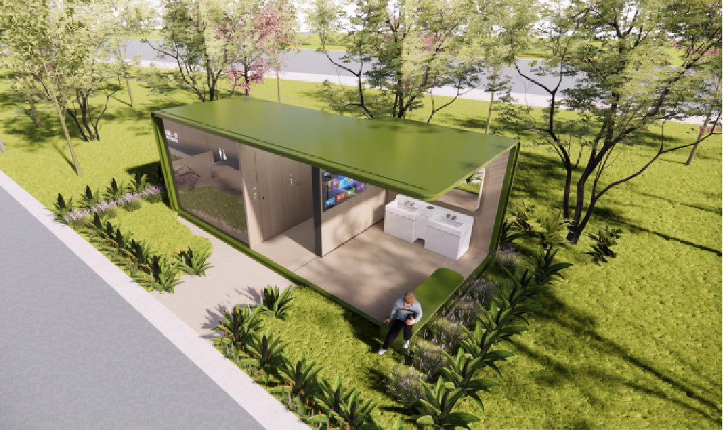 Urban Operation Product | GSIN Smart Prefabricated Station (Public Toilet + Unmanned Retail) — T-BOX Z1