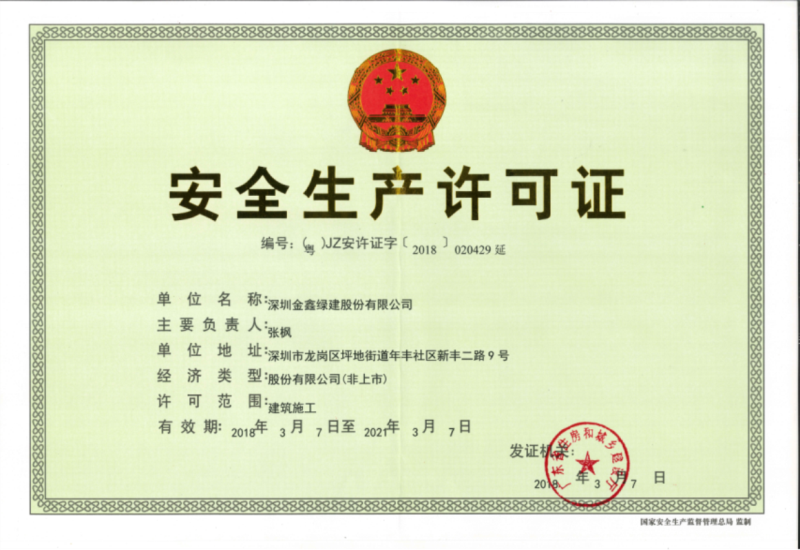 Work Safety License